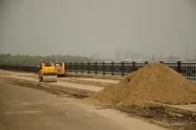 Укладка керамогранита на теплый пол в гостиной
